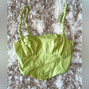 Oh Polly Lime Green Crop Top